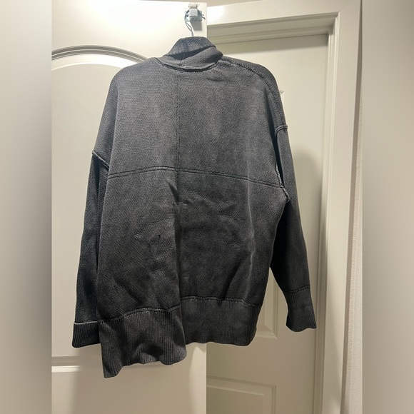 Free people oversized slouch grey / black sweater - Picture 6 of 10